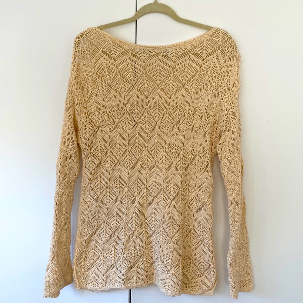 Eight eight eight - Crochet  top - Bateau neck, long sleeve - XL - NWOT